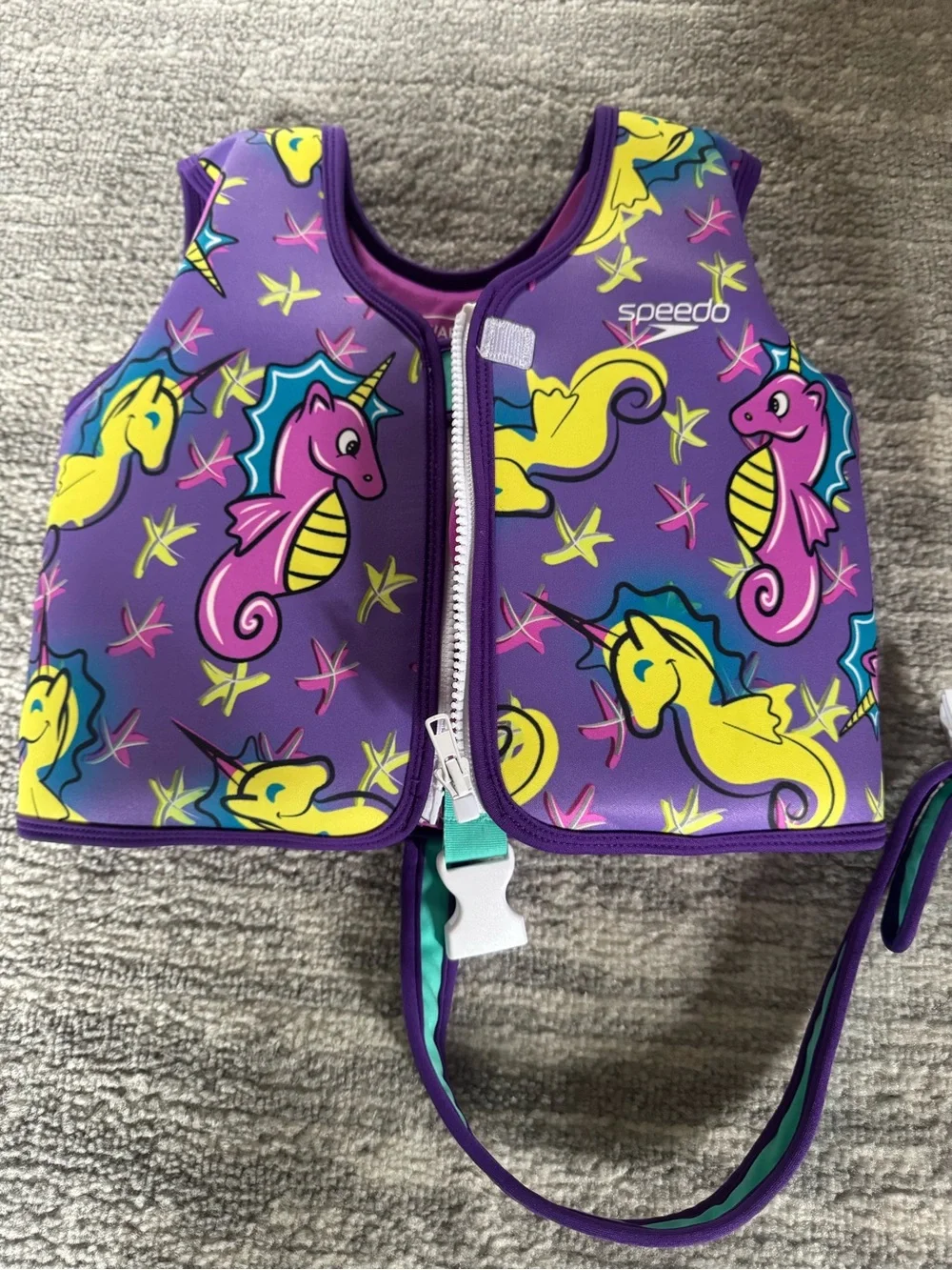 Speedo Purple Kids Seahorse & Unicorn Swim Vest